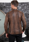 Brown Alligator Print Shirt