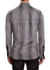 Gray Alligator Print Shirt