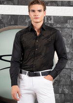 Black Gold Silicon Studded Shirt