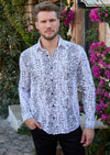 White Snake Foil Knit Shirt