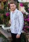 White Snake Foil Knit Shirt