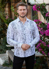 White Snake Foil Knit Shirt