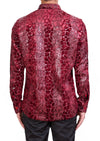 Burgundy Alligator Velvet Shirt