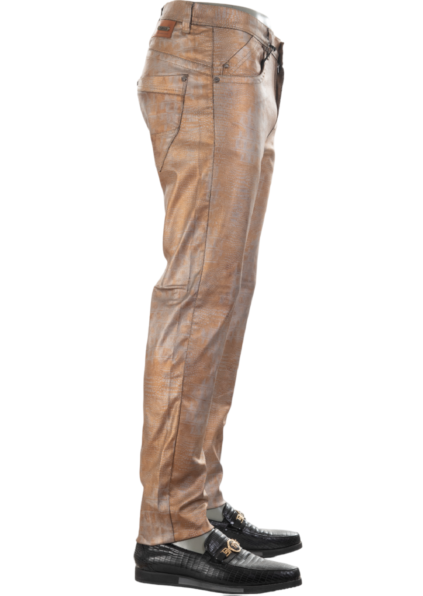 Black Gold Foil Stretchy Pants – MONDO Menswear