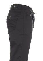 Black Silver "V-metal 2" Tech Pants