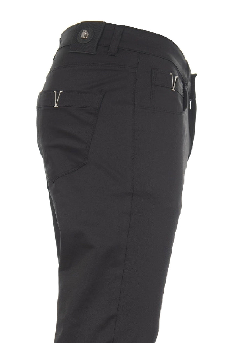 Black Silver "V-metal 2" Tech Pants