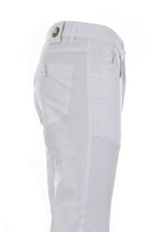 White Silver "V-metal 2" Tech Pants