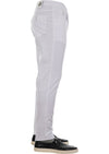 White Silver "V-metal 2" Tech Pants