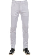 White Silver "V-metal 2" Tech Pants