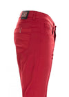 Red Silver "V-metal 2" Tech Pants