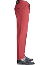 Burgundy "V-metal 2" Tech Pants