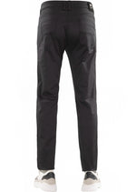 Black Quilted Zipper Tech Pants