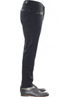 Navy Square Buckle Tech Pants