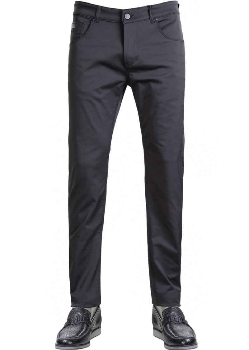 Black Dressy Shine Tech Pants