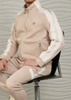 Beige Contrast 2-pcs Tracksuit