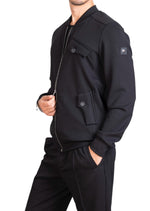 Black Flap Jersey 2-pcs Tracksuit