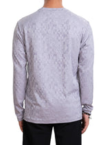 Gray Diamond Collage Knit Sweater