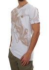 White Beige Cloud Print Tee