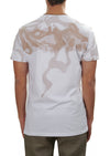 White Beige Cloud Print Tee