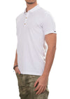 White Tonal Stripe Class Polo