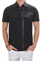 Black Double Buckle Luxe Polo