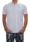 White Double Buckle Luxe Polo