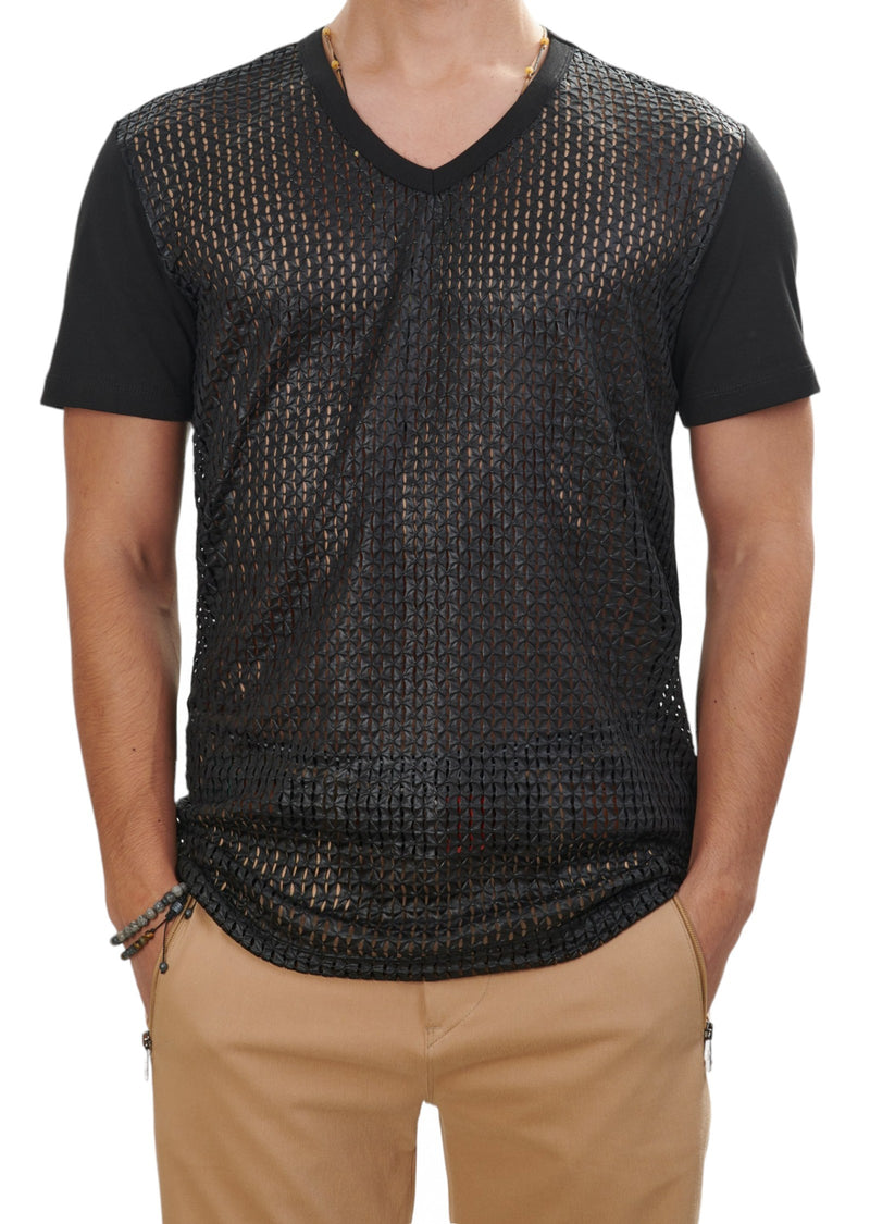 Black Diamond Waxed Lace Tee