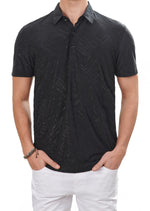 Black Razor Cut Tech Polo