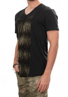 Black Snake Partial Velvet Tee