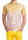 Yellow Degraded Devore Roma Polo