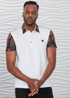 White "The Lion" Print Polo