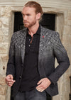 Black Gray Marsalis Jacquard Blazer