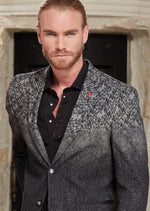 Black Gray Marsalis Jacquard Blazer