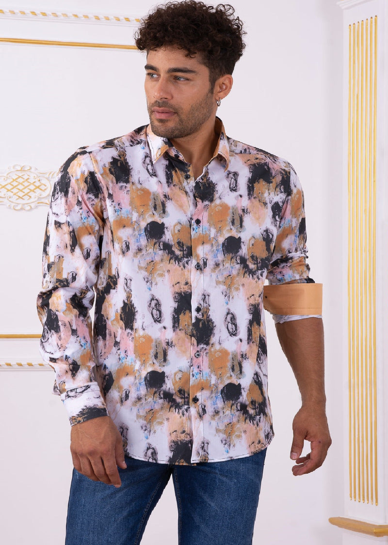 Brown "Day Dream" Print Shirt