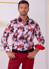 Red "Day Dream" Print Shirt