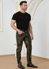 Black Gold Foil Stretchy Pants