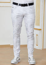 White Silver Foil Stretchy Pants – MONDO Menswear